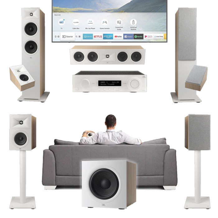 Домашний кинотеатр 5.1 JBL Stage 280 Atmos белый