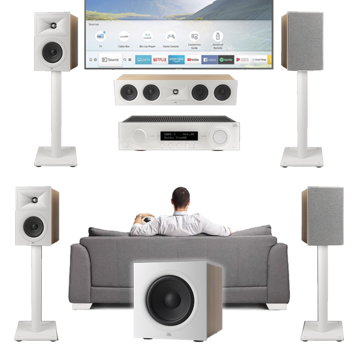 Домашний кинотеатр 5.1 JBL Stage 240 белый