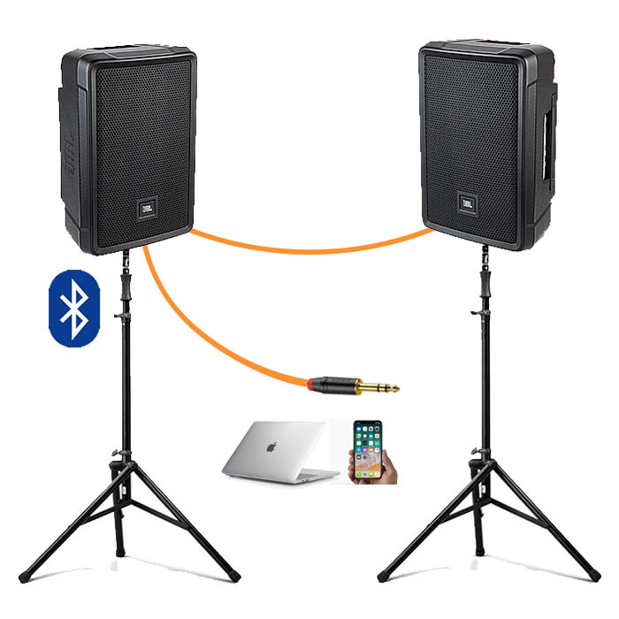 Активная акустическая система JBL IRX108BT | 2 колонки на стойках