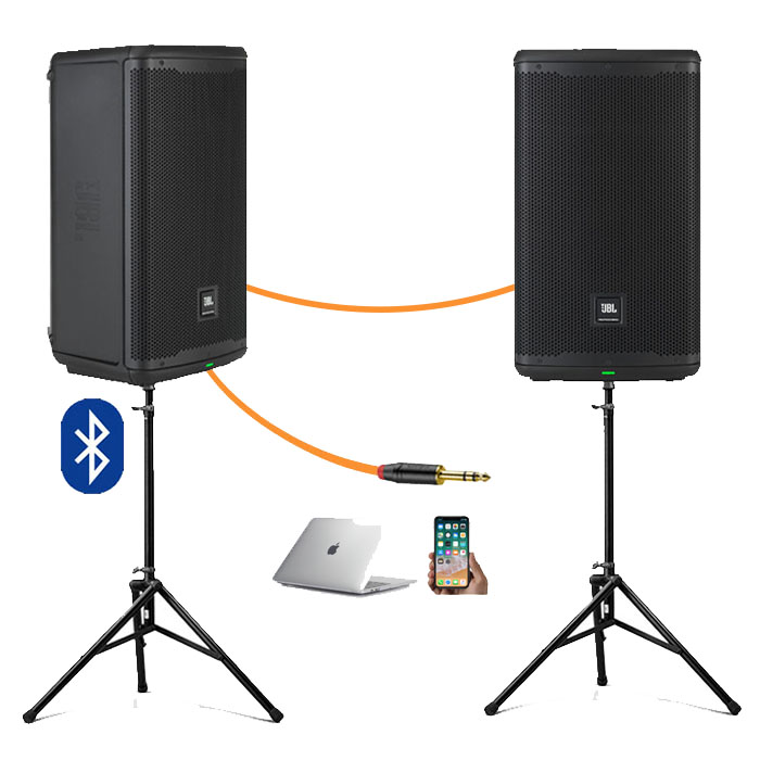 Активная акустическая система JBL EON715 | 2 колонки на стойках