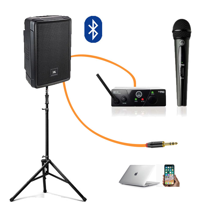 Активная акустическая система JBL IRX108BT с микрофоном