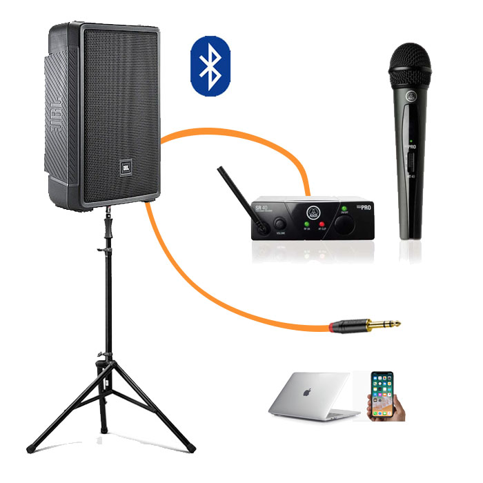 Активная акустическая система JBL IRX112BT с микрофоном