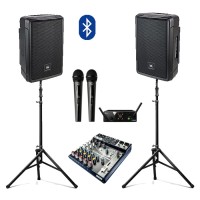 Активная акустическая система JBL IRX108BT | 2 колонки с микрофонами