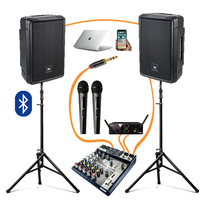 Активна акустична система JBL IRX108BT | 2 колонки з мікрофонами
