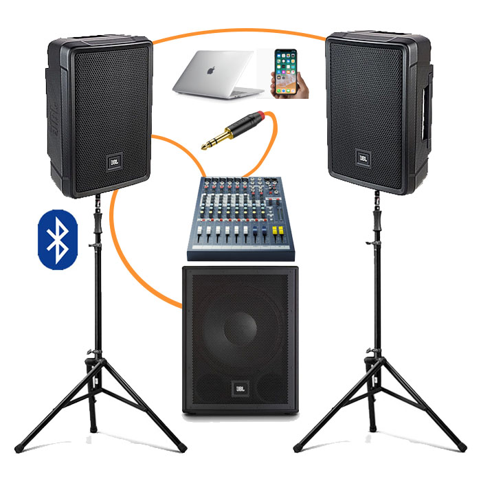 Активная акустическая система JBL IRX108BT | 2 колонки с сабвуфером
