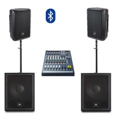 Активная акустическая система JBL IRX108BT | 2 колонки с 2 сабвуферами