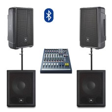 Активная акустическая система JBL IRX112BT | 2 колонки с 2 сабвуферами