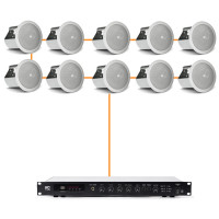 Акустична система для приміщення 10 стельових динаміка JBL Control 24CT білий
