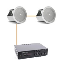Акустика для магазина 2 потолочных динамика JBL Control 24CT белый