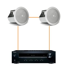Акустика для офиса 2 потолочных динамика JBL Control 26-Onkyo белый