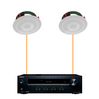 Акустична система для приміщення 2 стельових динаміка Klipsch DS-180-Onkyo білий
