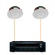 Акустика для ресторана 2 потолочных динамика Klipsch DS-180-Onkyo белый