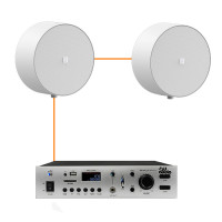 Акустическая система для помещения 2 потолочных динамика Audac NELO706V белый