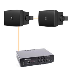 Акустика для ресторана 2 настенные колонки Audac WX302MK2 | черный