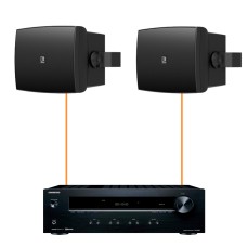 Акустика для ресторана 2 настенные колонки Audac WX802MK2-Onkyo | черный