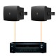 Акустика для магазина 2 настенные колонки Audac WX802MK2-Onkyo | черный