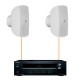 Акустика для ресторана 2 настенные колонки Audac ATEO6-Onkyo | белый