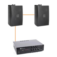 Акустика для ресторана 2 настенные колонки BOSCH LB2-UC15 | черный