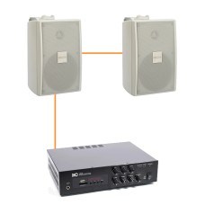 Акустика для ресторана 2 настенные колонки BOSCH LB2-UC15 | белый