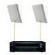 Акустика для ресторана 2 настенные колонки JBL SLP14-Onkyo | белый