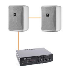 Акустика для ресторана 2 настенные колонки JBL Control 23-1 | белый