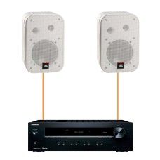 Акустика для ресторана 2 настенные колонки JBL Control 1 Pro-Onkyo | белый