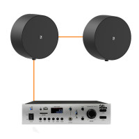 Акустична система для приміщення 2 настінні колонки Audac NELO706V | чорний