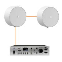 Акустична система для приміщення 2 настінні колонки Audac NELO706V | білий