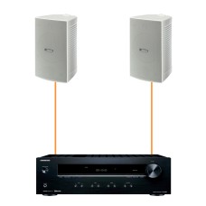 Акустика для ресторана 2 настенные колонки Yamaha VS4-Onkyo | белый