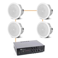 Акустика для офиса 4 потолочных динамика JBL Control 24CT Micro белый