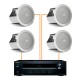 Акустика для магазина 4 потолочных динамика JBL Control 26-Onkyo белый
