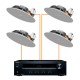 Акустика для ресторана 4 потолочных динамика JBL Stage 280C-Onkyo белый