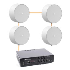Акустика для ресторана 4 настенные колонки Audac NELO706V | белый