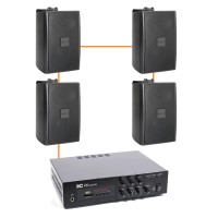 Акустика для ресторана 4 настенные колонки BOSCH LB2-UC30 | черный