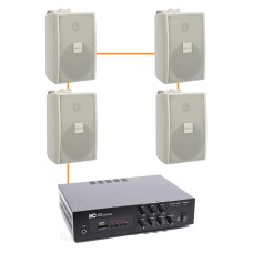 Акустика для ресторана 4 настенные колонки BOSCH LB2-UC30 | белый