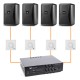 Акустика для магазина 4 настенные колонки JBL Control 23-1 черный | регулятор