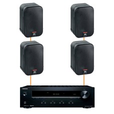 Акустика для ресторана 4 настенные колонки JBL Control 1 Pro-Onkyo | черный