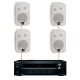 Акустика для магазина 4 настенные колонки JBL Control 1 Pro-Onkyo | белый