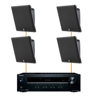 Акустика для ресторану 4 настінні колонки JBL SLP14-Onkyo | чорний