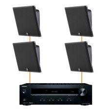 Акустика для ресторана 4 настенные колонки JBL SLP12-Onkyo | черный