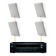 Акустика для ресторана 4 настенные колонки JBL SLP14-Onkyo | белый