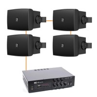 Акустика для офиса 4 настенные колонки Audac WX302MK2 | черный