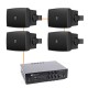 Акустика для офиса 4 настенные колонки Audac WX302MK2 | черный