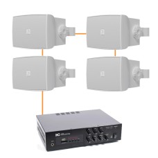 Акустика для ресторана 4 настенные колонки Audac WX502MK2 | белый