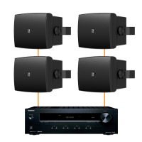 Акустика для ресторана 4 настенные колонки Audac WX802MK2-Onkyo | черный
