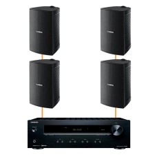Акустика для ресторана 4 настенные колонки Yamaha VS4-Onkyo | черный