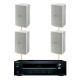 Акустика для ресторана 4 настенные колонки Yamaha VS6-Onkyo | белый