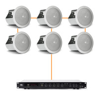 Акустична система для приміщення 6 стельових динаміка JBL Control 14C/T білий