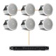 Акустика для магазина 6 потолочных динамика JBL Control 14C/T белый
