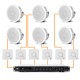 Акустика для магазина 6 потолочных динамика JBL Control 24CT Micro белый | регулятор
